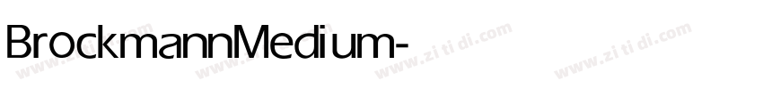 Brockmann Medium字体转换